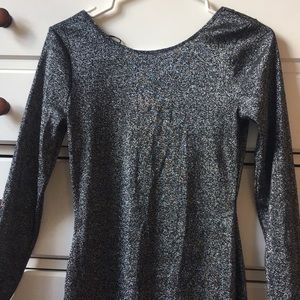 Long sleeved shimmer dress